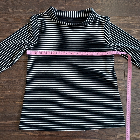 Ann Taylor Striped Top 3/4 Sleeve Boat Neckline Old Money Style - Picture 6 of 7